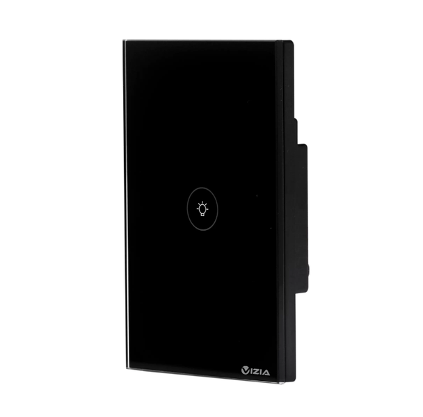 VIZIA Smart WiFi Light Switch 1 Gang Black (Google/Amazon Alexa)