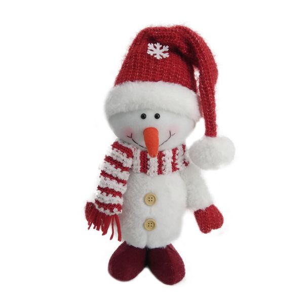Red &amp; White Snowman Christmas Decoration