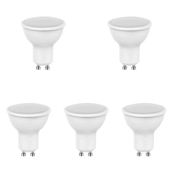 5 Pack - Dimmable LED 6w Down lights GU10 Cool White