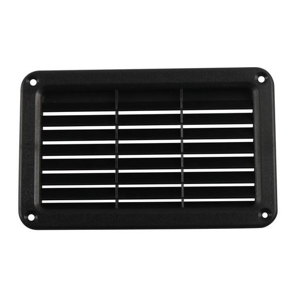 ABS Louvered Vent Cover 193x122mm - Black Ventilation Panel for RV Bus