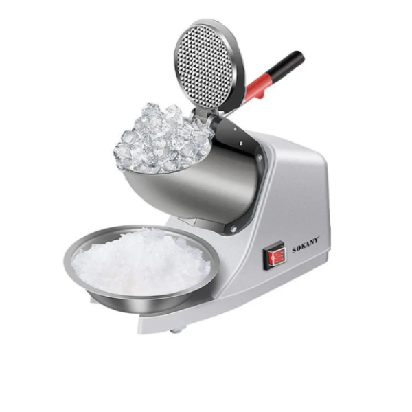 Sokany Electric Ice Crusher Machine Ice Shaver Snow Cone Maker