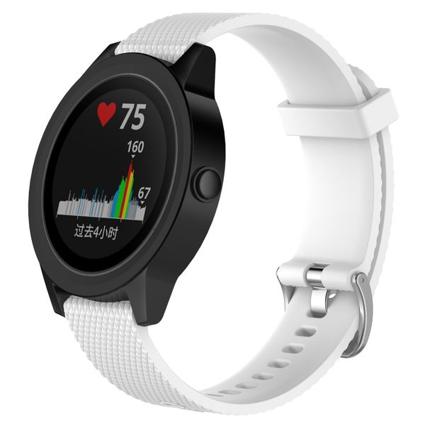 TinoTech Garmin Vivoactive 3 Silicone Replacement Strap - Black