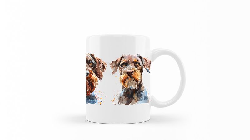 Wirehaired-Pointing-Griffon Printed Coffee Mug
