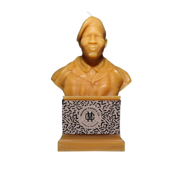 Mzansi Candle Co. Chief Malema Golden Honey Candle, Large ,21cm, 1000 Grams