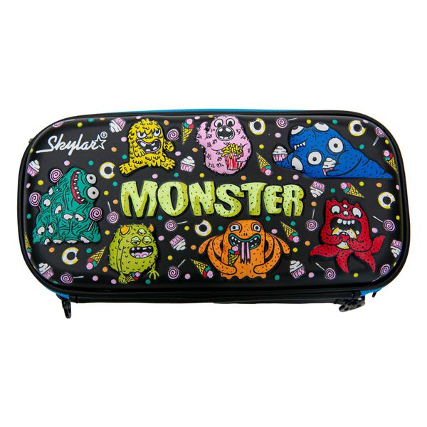 Skylar Scented Monster Hard Shell Pencil Case Double Zip
