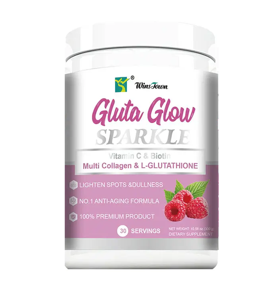 WinsTown Gluta Glow Multi Collagen Complex with Biotin Vit C L-Glutathione