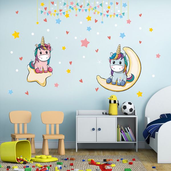 Unicorns Sparkling Night Decor - Wall Art - SK9333