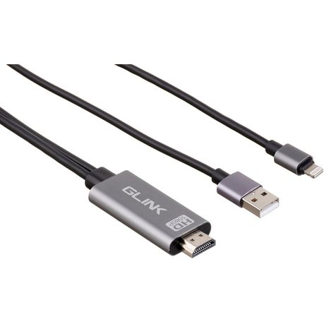 Lightning to HDMI Converter Cable 1.8m - 1080P/4K UHD Adapter-GLINK-GL056 Image