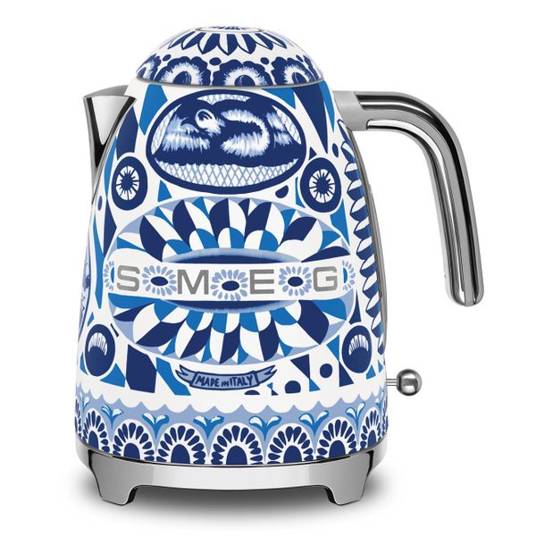 Smeg 1.7 L Kettle Dolce &amp; Gabbana Blu Mediterraneo KLF03DGBEU