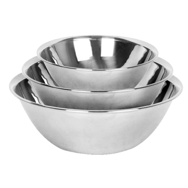 Kitchen Multi Use Heavy Duty Stainless Steel Nesting Mixing Bowl Set Of 3