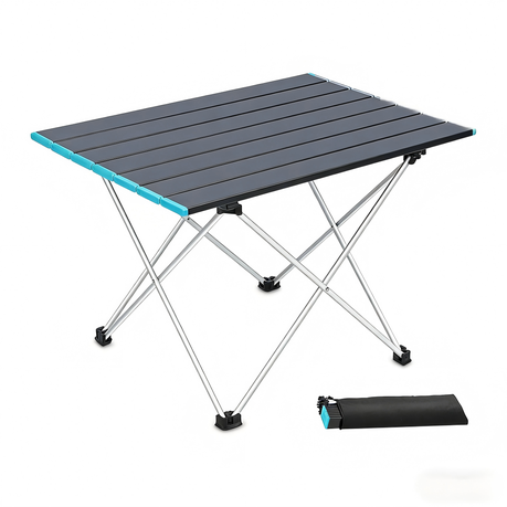 Portable Camping Aluminum Alloy Folding Table - 40 x 58 x 40 CM Image