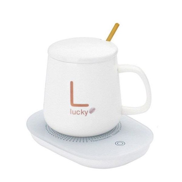 FI- Coffee Cup Warmer Cup and Saucer USB Powered White Color
