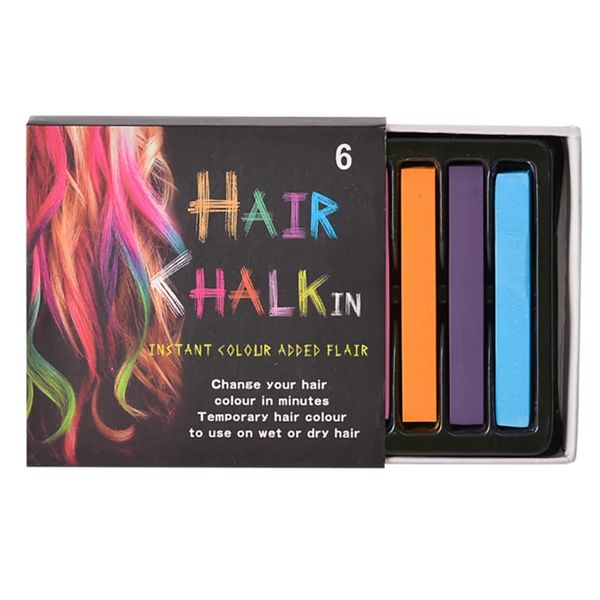 Hair Chalks (6 Colours) Pack of 6