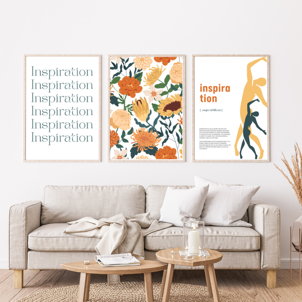 Inspiration Abstract Wall Art - A3 Unframed