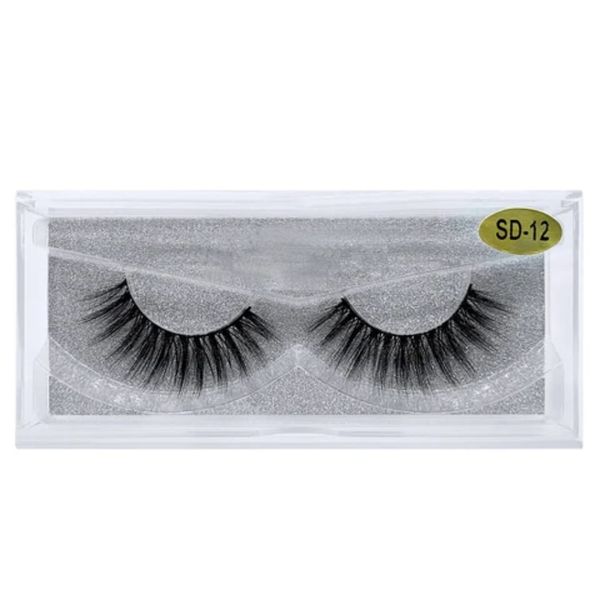 3D Mink Lashes Natural Look Fluffy False Eyelashes 1 Pairs Faux Lashes