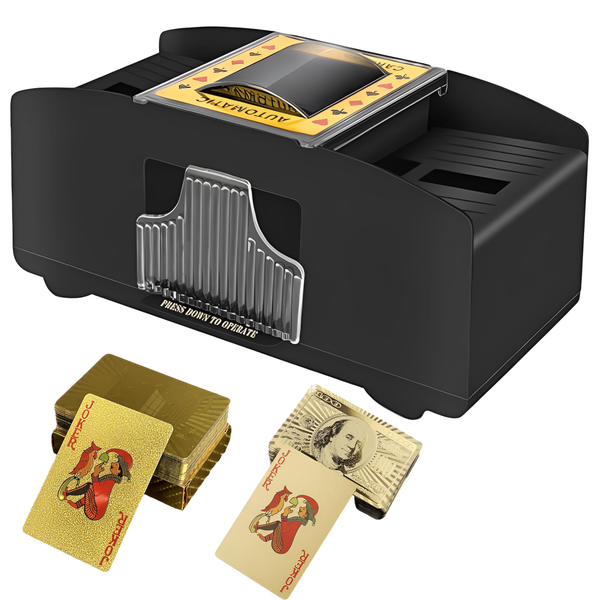 2 Decks Card Shuffler Machine with 2 Pokers Poker Shuffling Machine