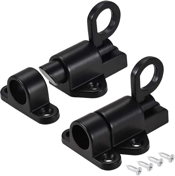 Barrel Bolt Latch Self Closing Spring Door Lock 2 Piece Window Sliding Latches