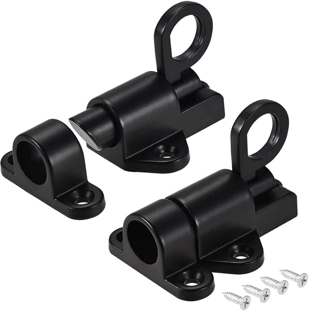 Barrel Bolt Latch Self Closing Spring Door Lock 2 Piece Window Sliding Latches
