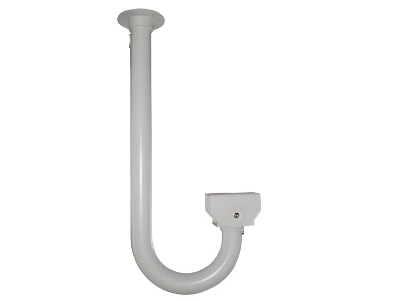 CCTV Bracket Pole Curve H60CM - Extra Curved Cable Managed Bracket