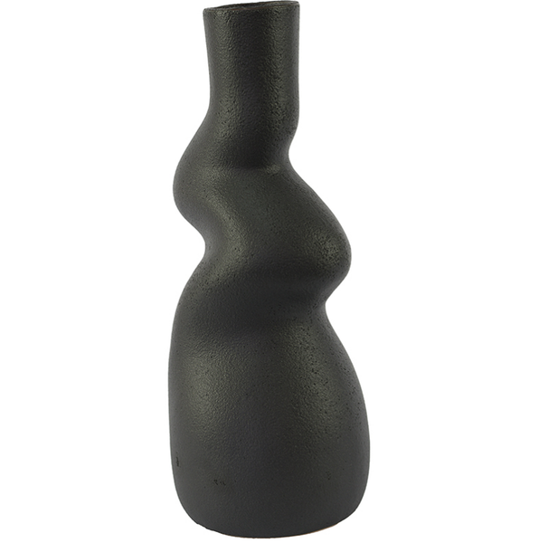Zig Zag Vase 43cm Black