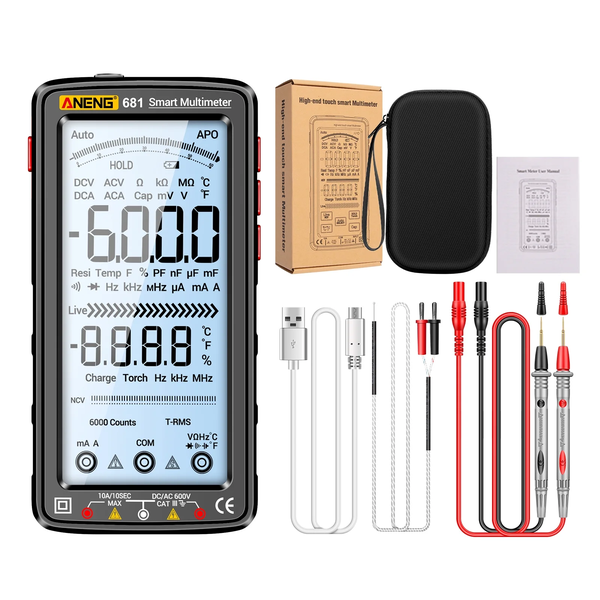 ANENG 681 6000 Counts Digital Multimeter Smart -Burn Rechargeable Meter