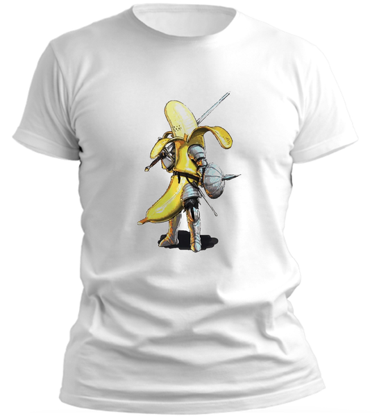 PepperSt Men's White T-Shirt - Battle Bannana