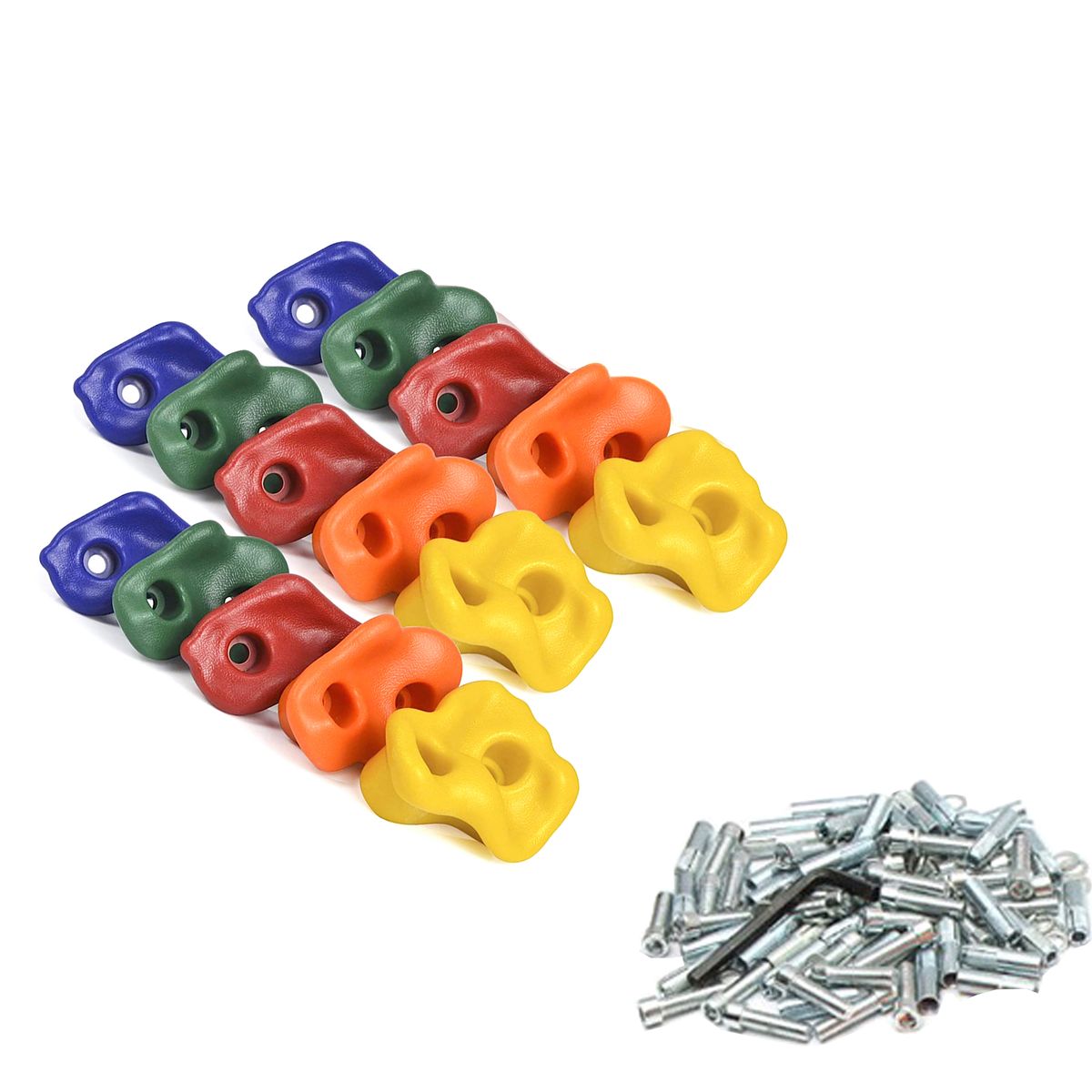 Cement Wall Screws 15 Pieces DIY Kids Rock Climbing Wall Holds Grips