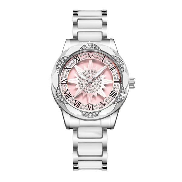 Watch Women Silver Watch for Women Stainless Steel Waterproof Analog Quartz