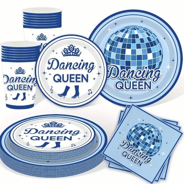 Dancing Queen Mamma Mia Abba Inspired Disposable Party Set