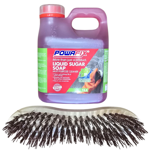 Sugar Soap Liquid 1 litre with Large Scrub Brush