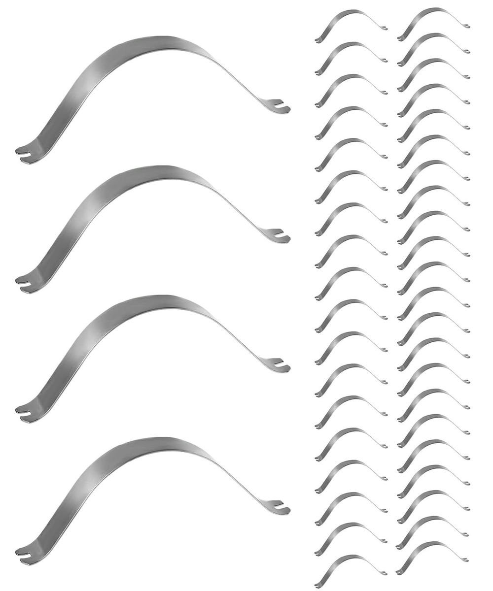 Stainless Steel Picture Frame Backing Clips, Metal Spring Clips - 40 Piece