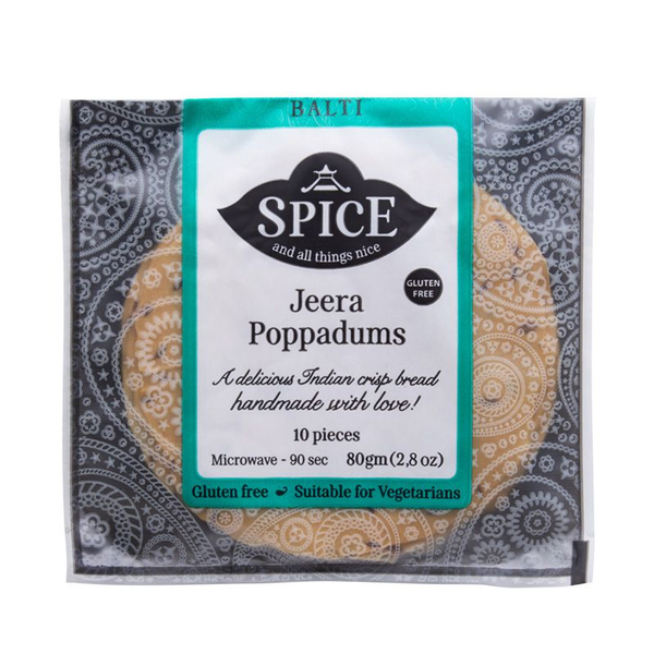 Spice &amp; All Things Nice - Jeera Poppadums 10's 80g