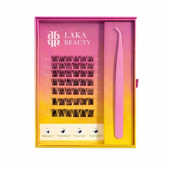 Pre-Bond Glueless Cluster Lash Kit | DIY Lash Extensions| (10mm-16mm)