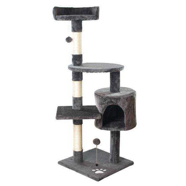 TALI Large Cat Tree House Tower and Climbing Frame Cat Scratching 120m