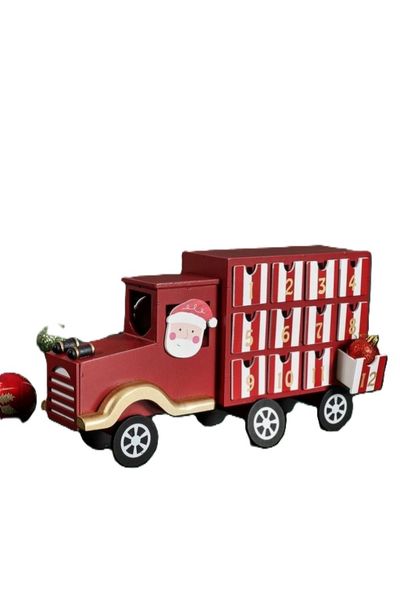 Santa Truck Advent Calender, 35x19cm