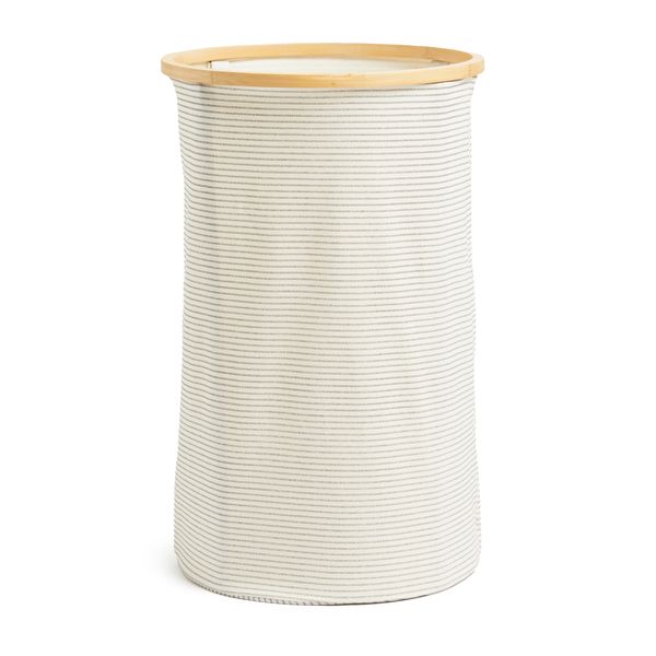 George &amp; Mason - Round Laundry Bin - Beige