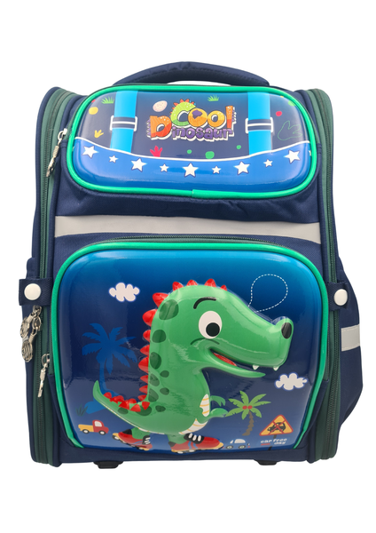 Blue Alligator 3D Image School Bag Back Pack - Foundation Phase Children