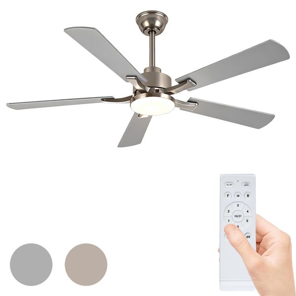REDISSON Ceiling Fan with Lights, 3-Color Dimmable,42 Inch with Remote