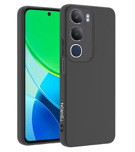 TEKRON Slimfit Liquid TPU Protective Case Compatible with Vivo Y19s