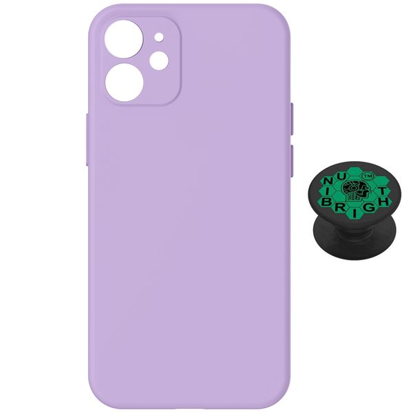 Unibright Silicone Cover for iPhone 12 &amp; Pop-Grip
