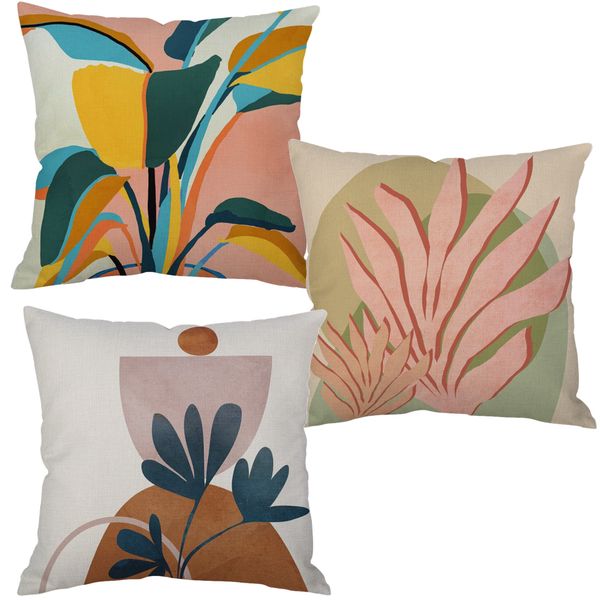 Home Decor Sofa Cushion Cover Succulent Set of 3(45cm)