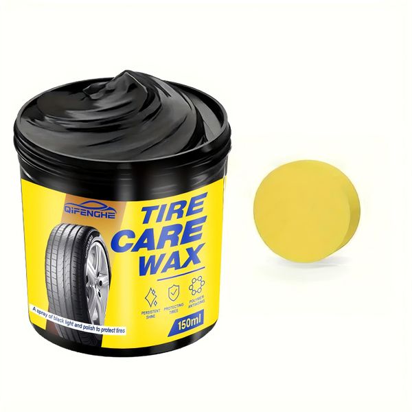 QIFENGHE Tire Care WAX 150ml Tire Black Renovation Cream Restores &amp; Protect