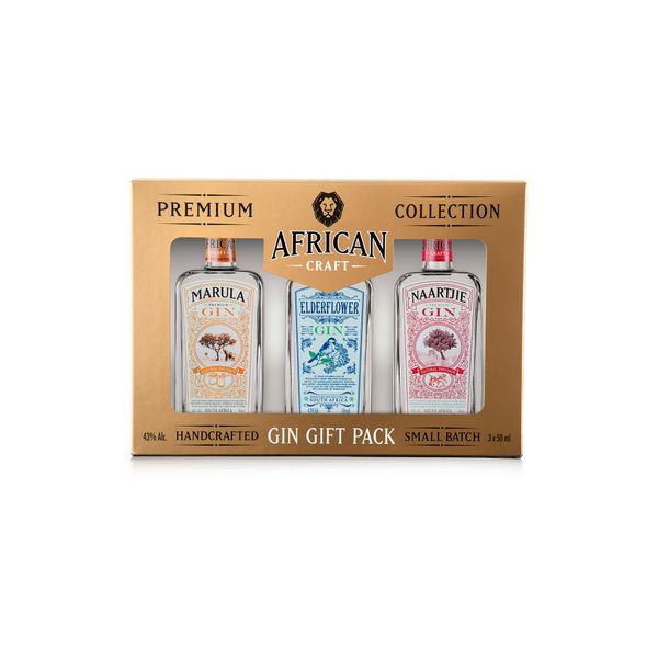African Craft Gin - 3x50ml Gin Gift pack