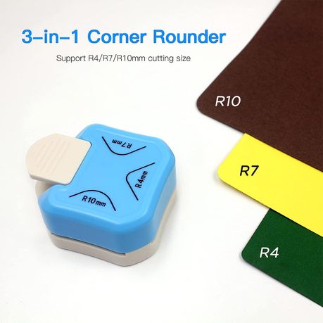Paper Corner Rounder 3 in 1,Corner Punches for Paper Crafts,Corner Rounder  Corner Cutter Rounded Corner Punch,Scrapbooking Supplies R4 R7 R10