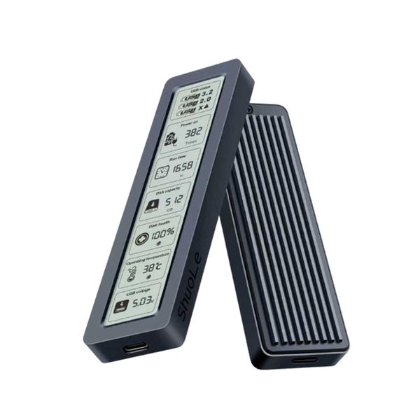 Smart Screen Display Digital Solid-State Drive Enclosure