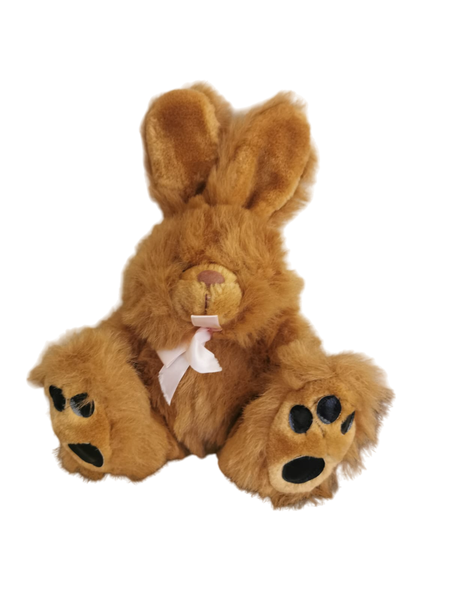30cm x 20cm Brown plush rabbit teddy bear