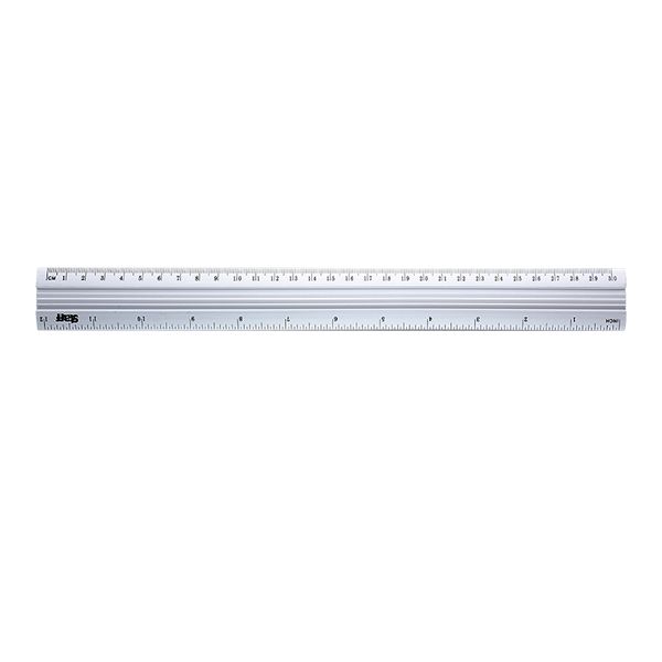 30cm Aluminium Rulers - 12 Pack