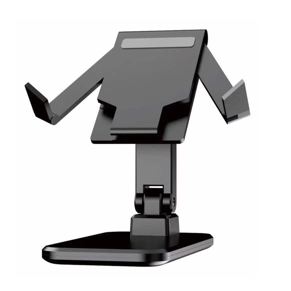 Desktop-K322 Mobile &amp; Tablet Holder Adjustable Foldable Stand - Black
