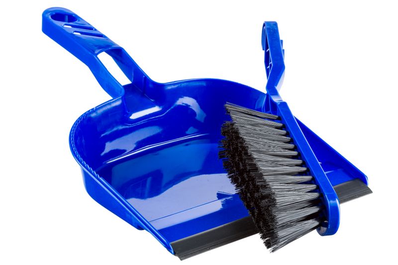 Vensico - Dustpan and Brush Set to Clean Dry Surfaces - Blue Color