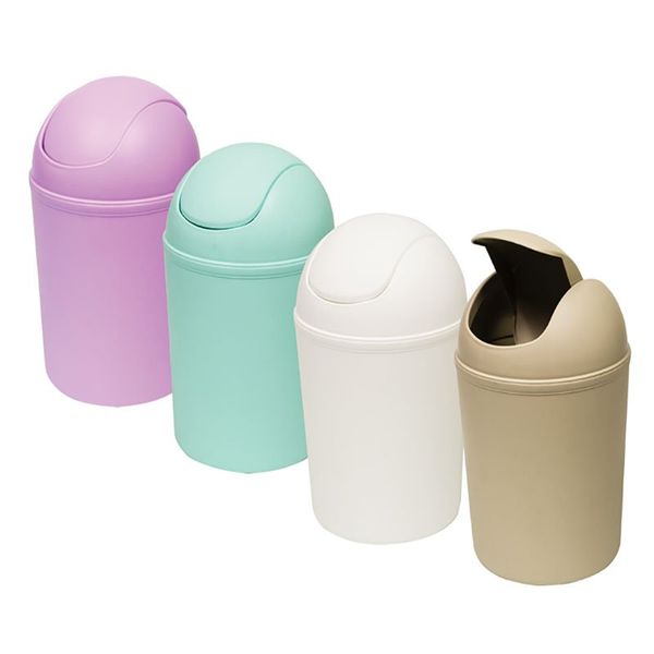 Wastepaper-Basket Plastic - 30cm H 5.5L (6 Pack)